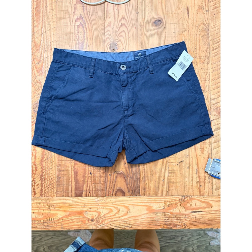 AG Adriano Goldschmied Chino Shorts‎ Womens 27 Navy Blue